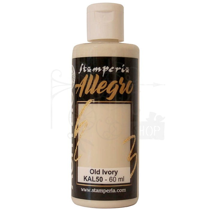 Farba akrylowa Allegro Old Ivory Antyczna kość słoniowa 60ml KAL50 Stamperia