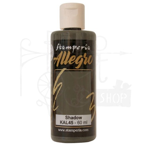 Farba akrylowa Allegro Shadow cień ciemny szary 60ml KAL45 Stamperia