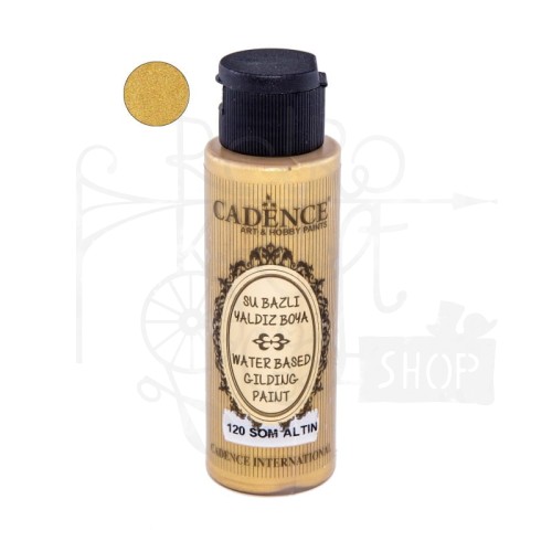 Farba akrylowa metalizowana Gilding 70ml czyste złoto FMDZ120-70 Cadence
