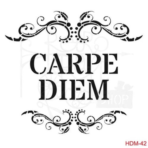 Szablon maska 25x25 Home Decor Carpe Diem HDM42 Cadence