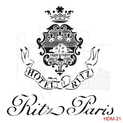 Szablon maska 25x25 Home Decor Hotel Ritz Paris HDM21 Cadence