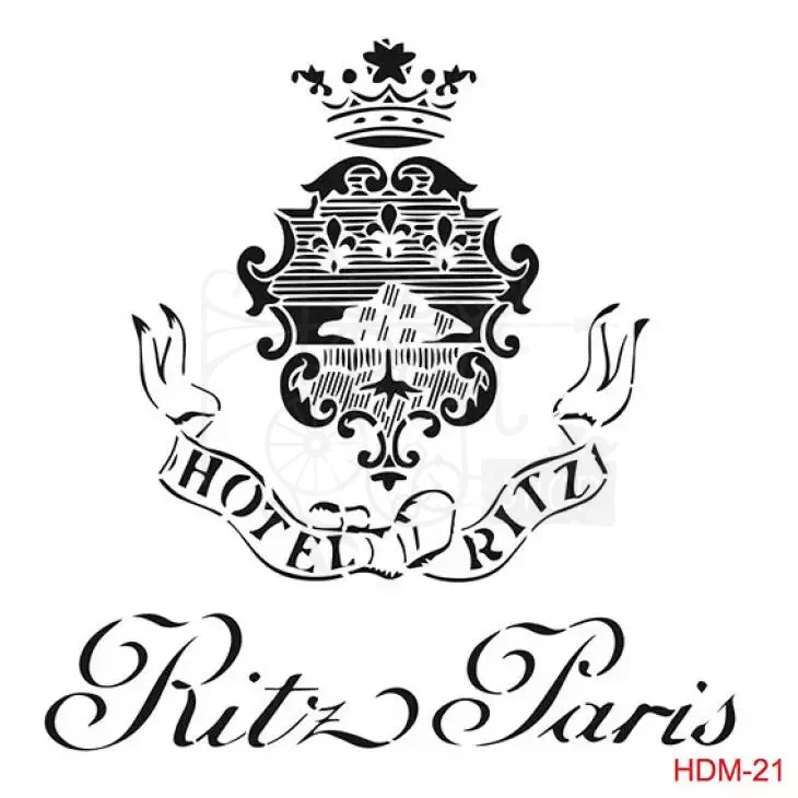 Szablon maska 25x25 Home Decor Hotel Ritz Paris HDM21 Cadence