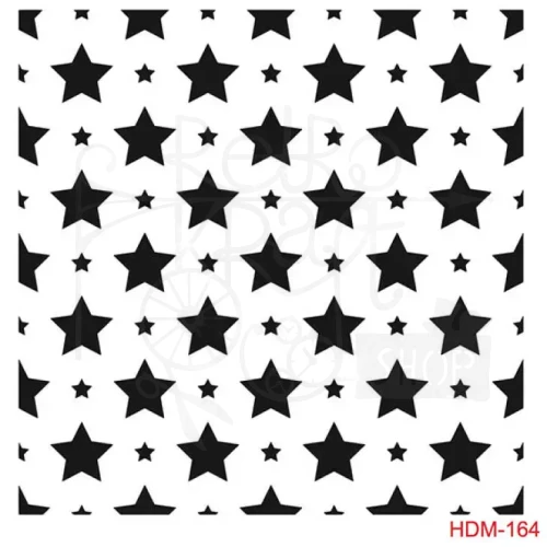 Szablon maska 25x25 Home Decor gwiazdki duże i małe HDM164 Cadence