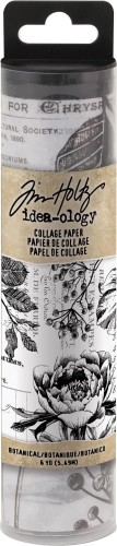 Idea-Ology Collage Paper Botanical 15cmx5.5m TH93705 Tim Holtz