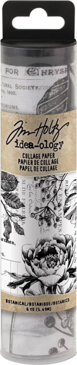 Idea-Ology Collage Paper Botanical 15cmx5.5m TH93705 Tim Holtz