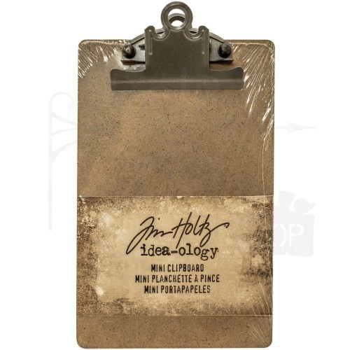 Ozdoba Idea-Ology Mini Clipboard Brown TH93278 Tim Holtz
