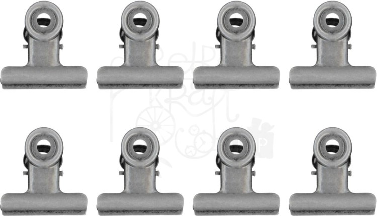 Ozdoby metalowe klipsy Idea-Ology Metal Hinge Clip Large 2.5cm 15szt TH93787 Tim Holtz