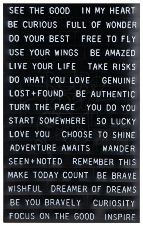 Naklejki papierowe Idea-Ology Sentiments Label Stickers Thoughts 64szt TH94229 Tim Holtz