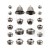 Ozdoby metalowe dzwonki Idea-Ology Holiday Bells 20szt TH94353 Tim Holtz