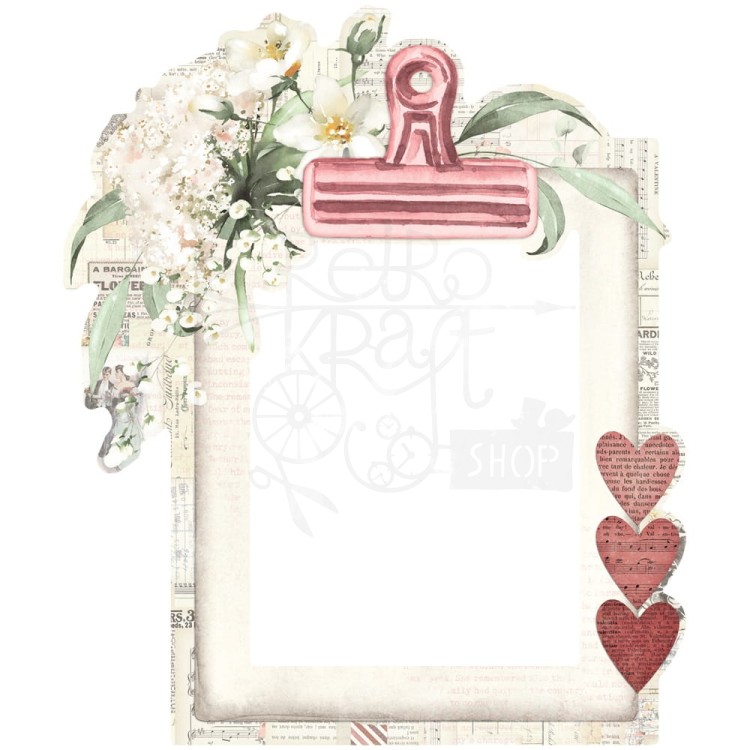 Ozdoby tekturowe Love Story Chipboard Frames 6szt VLO21427 Simple Stories