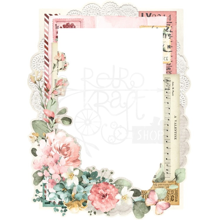 Ozdoby tekturowe Love Story Chipboard Frames 6szt VLO21427 Simple Stories
