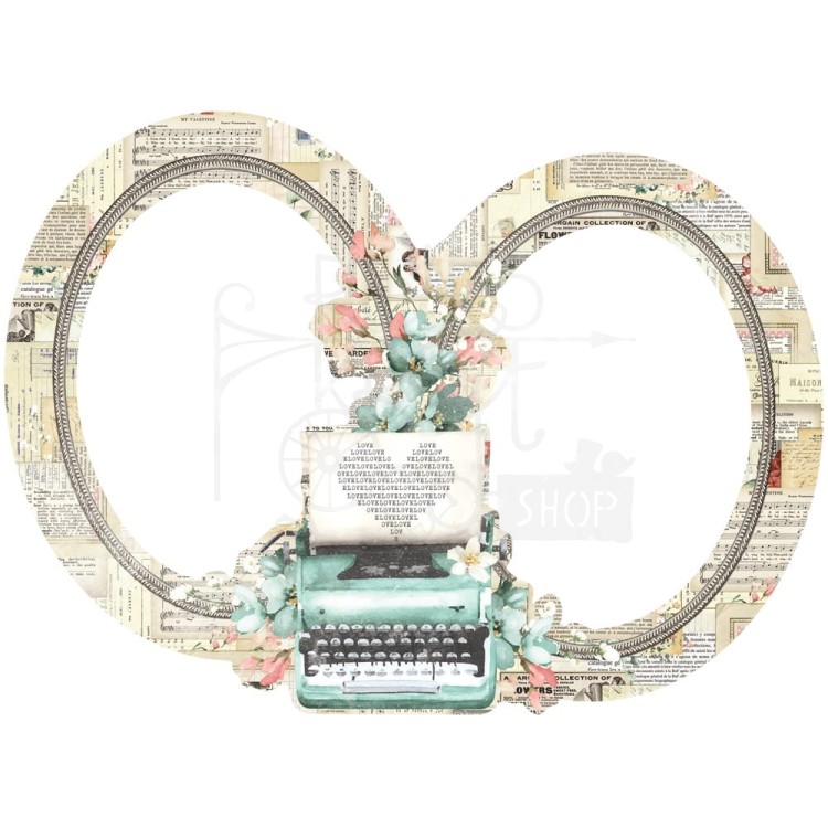 Ozdoby tekturowe Love Story Chipboard Frames 6szt VLO21427 Simple Stories