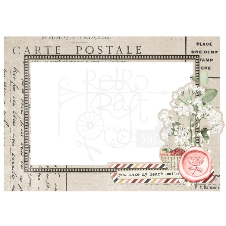 Ozdoby tekturowe Love Story Chipboard Frames 6szt VLO21427 Simple Stories