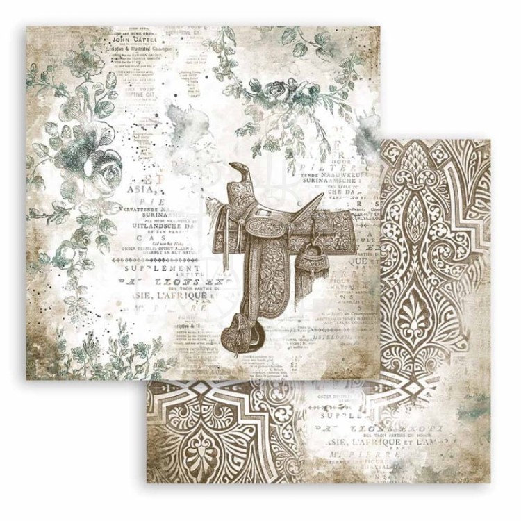 Zestaw papierów 30x30 Romantic Horses SBBL90 Stamperia
