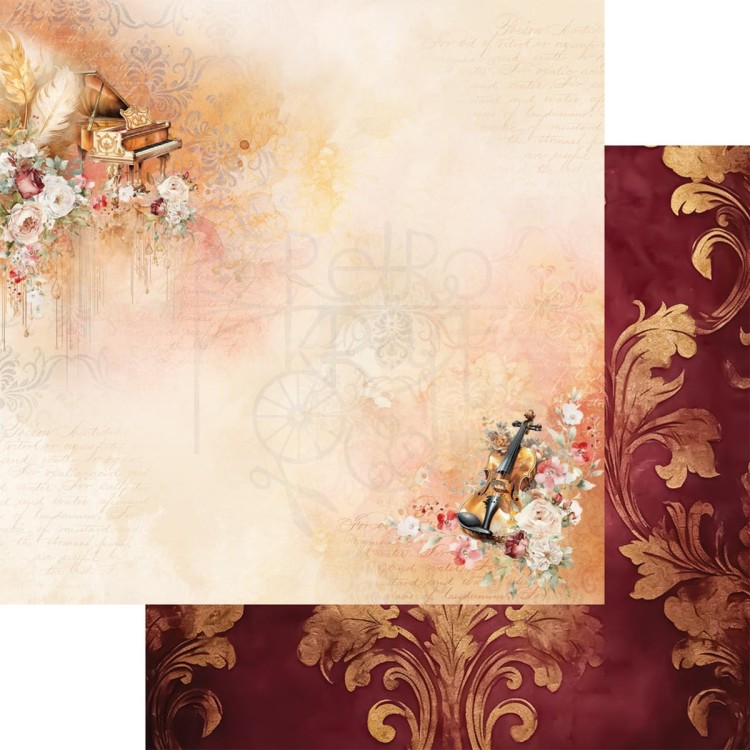 Zestaw papierów do scrapbookingu 20x20 Melody of The Heart AA-MOTH-08 Alchemy of Art