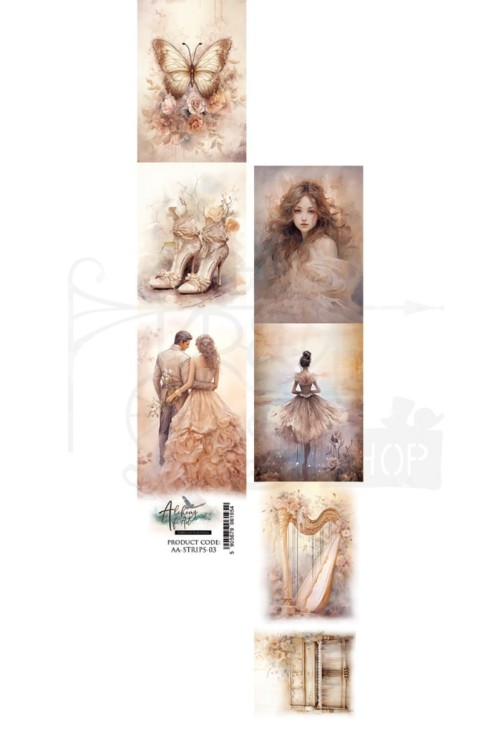 Pasek 5x30 Melody of The Heart ślub AA-STRIPS-03 Alchemy of Art