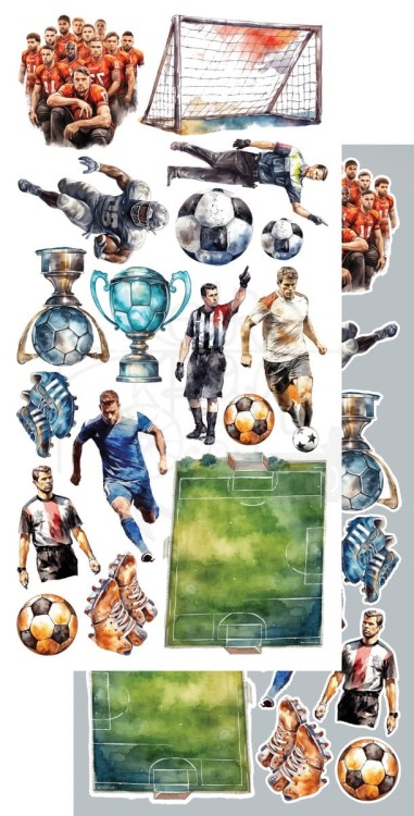 Zestaw papierów 15x30 elementy do wycinania The Men's World AA-TMW-10 Alchemy of Art