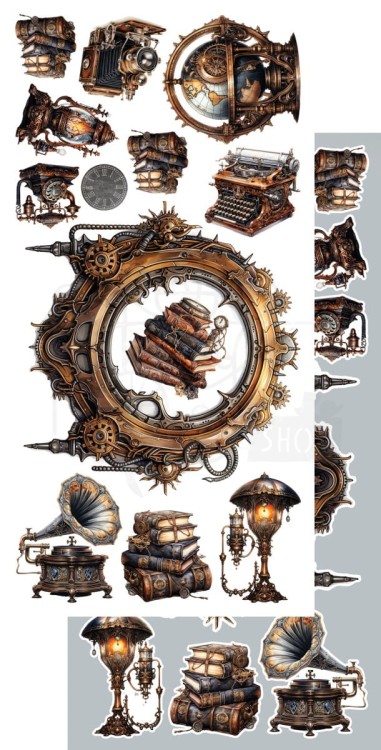 Zestaw papierów 15x30 elementy do wycinania The Men's World AA-TMW-10 Alchemy of Art