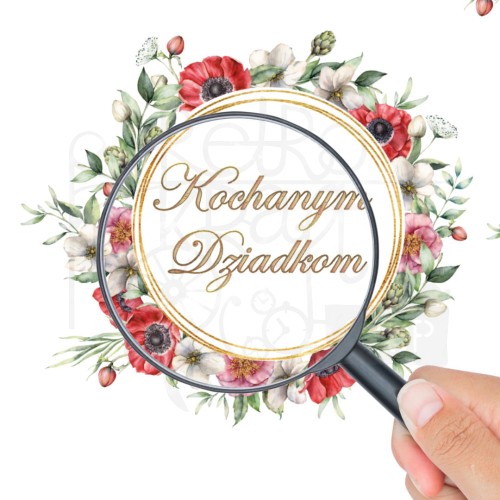 Papier ryżowy A4 Ramki kwiatowe dla Babci i Dziadka ST0079 Studio75