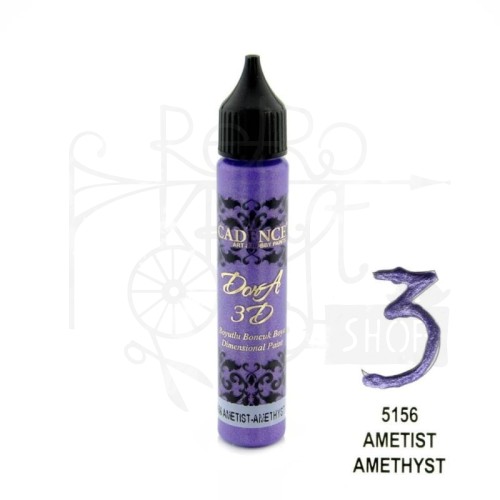 Konturówka metaliczna Dora 3D ametyst 25ml KD5156 Cadence