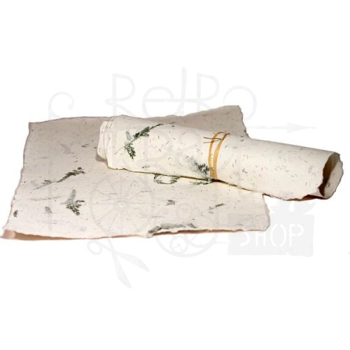 Papier czerpany A4 asparagus len
