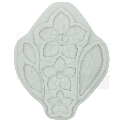 Foremka silikonowa Kwiatki listki 12.5x10.1cm MZ0038 Pentart