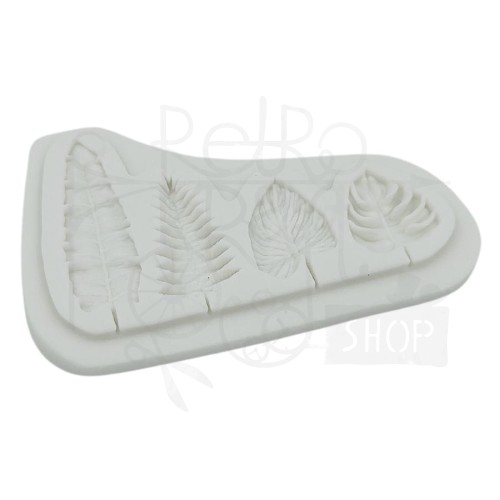 Foremka silikonowa 4 liście exotic 9x6cm MZ0047 Pentart