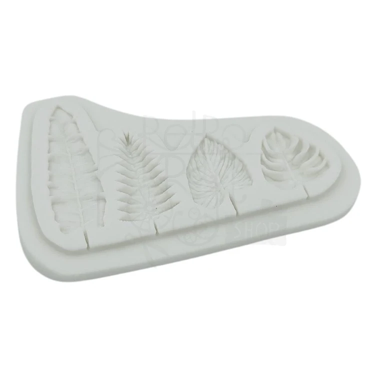 Foremka silikonowa 4 liście exotic 9x6cm MZ0047 Pentart
