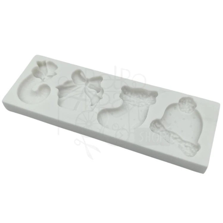 Foremka silikonowa 4 elementy zimowe 4.7x13.6cm MZ0021 Pentart