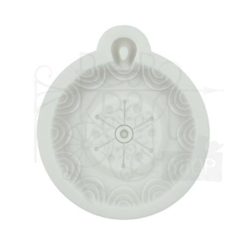 Foremka silikonowa Zawieszka ze śnieżką 6.7x6cm MZ0024 Pentart