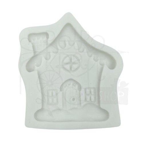 Foremka silikonowa Domek zimowy 8x7.3cm MZ0020 Pentart