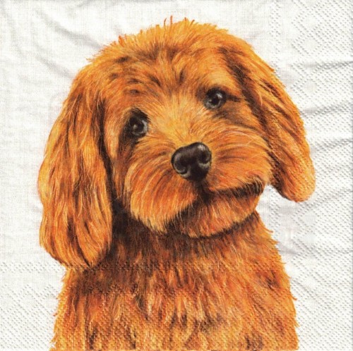 Serwetka 33x33 - Piesek szczeniaczek