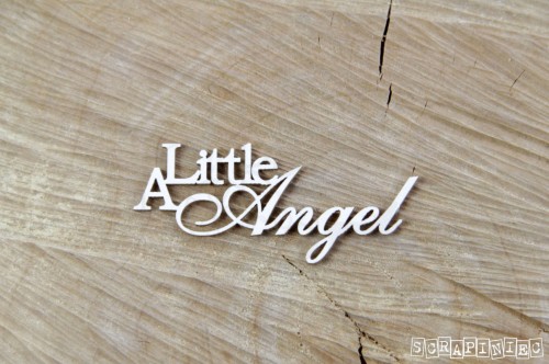 Tekturka napis A Little Angel 4048 Scrapiniec