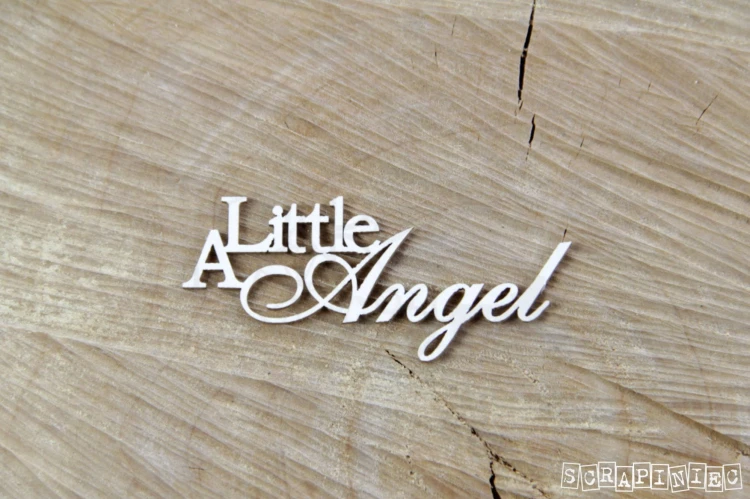 Tekturka napis A Little Angel 4048 Scrapiniec