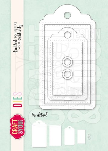 Wykrojniki Tag set Tagi CW269 Craft&amp;You Design