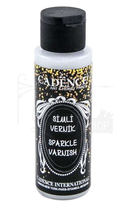 Lakier wykończeniowy brokatowy srebrny 70ml WLB01-02 Cadence