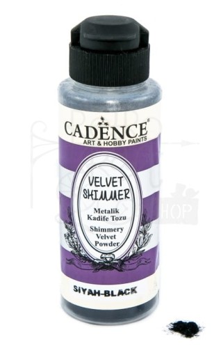 Puder velvet metalic czarny 120ml Cadence