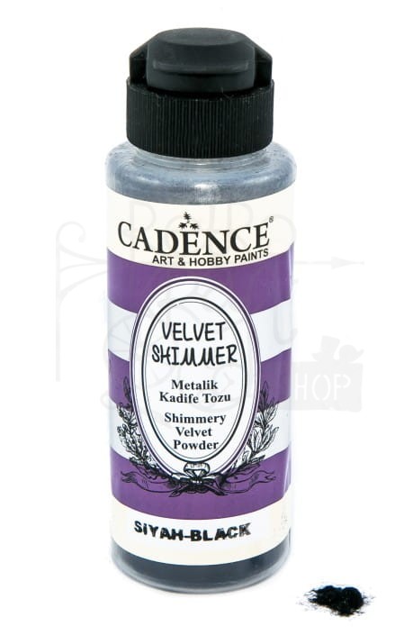 Puder velvet metalic czarny 120ml Cadence