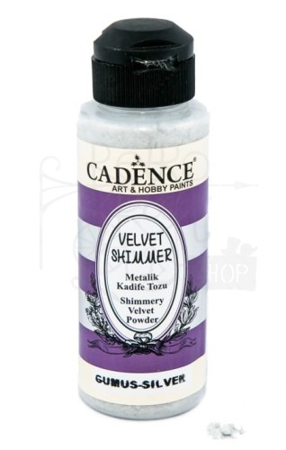 Puder velvet metalic srebrny 120ml Cadence