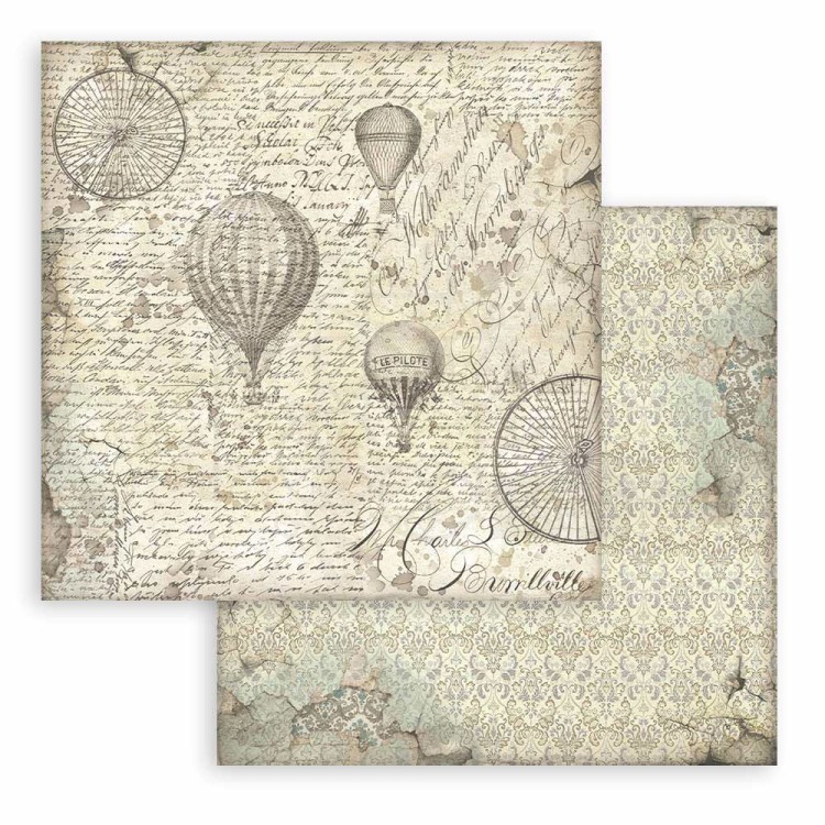 Zestaw papierów 20x20 Voyages Fantastiques Backgrounds SBBS97 Stamperia