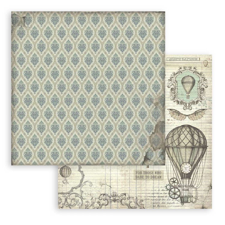 Zestaw papierów 20x20 Voyages Fantastiques Backgrounds SBBS97 Stamperia