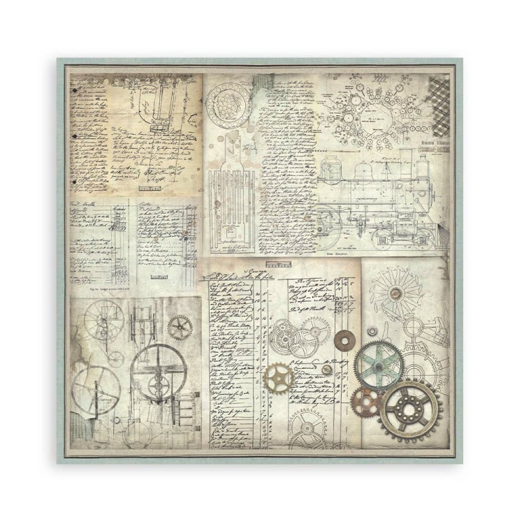 Zestaw papierów 20x20 Voyages Fantastiques Backgrounds SBBS97 Stamperia