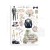 Papier washi A5 Romance Forever 8 szt SBW02 Stamperia