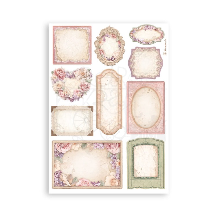 Papier washi A5 Romance Forever 8 szt SBW02 Stamperia
