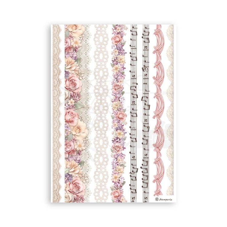 Papier washi A5 Romance Forever 8 szt SBW02 Stamperia