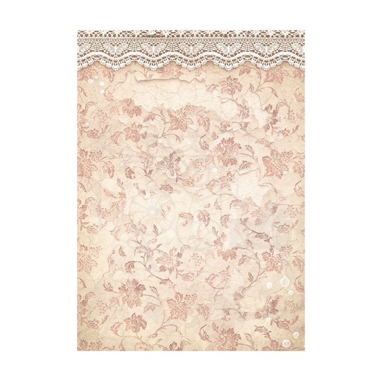 Papier ryżowy A6 Romance Forever Background - zestaw 8szt DFSAK6014 Stamperia