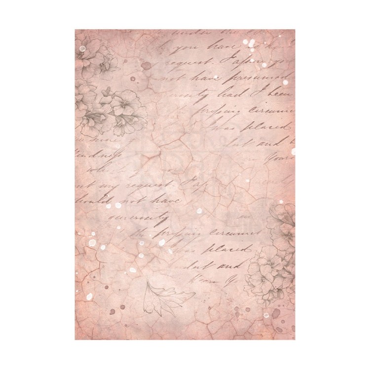 Papier ryżowy A6 Romance Forever Background - zestaw 8szt DFSAK6014 Stamperia