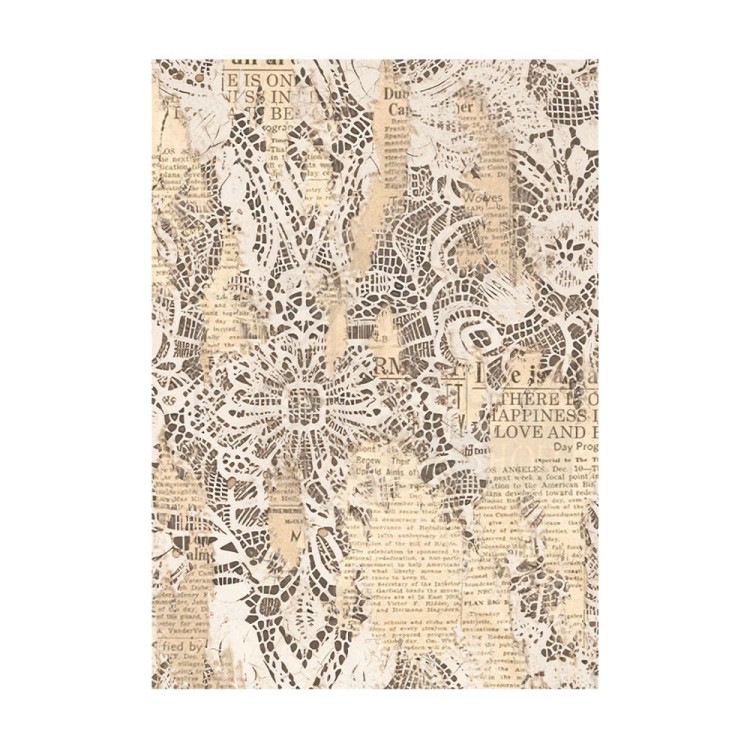 Papier ryżowy A6 Romance Forever Background - zestaw 8szt DFSAK6014 Stamperia