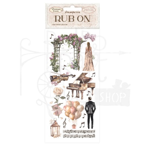 Rub-On Transfer 10x21.6cm Romance Forever Elementy DFLRB65 Stamperia
