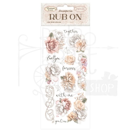 Rub-On Transfer 10x21.6cm Romance Forever Together DFLRB67 Stamperia